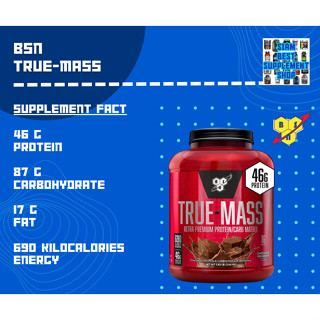 BSN- TRUE-MASS 5.82lb Chocolate Milkshake พร้อมส่ง !!