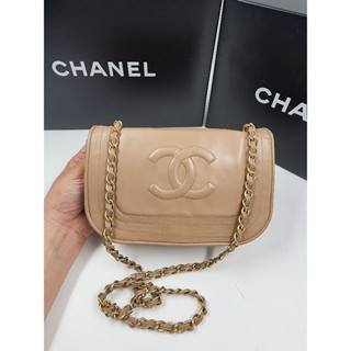 chanel camera flap bag beige