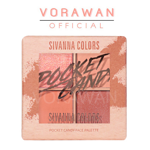 SIVANNA COLORS POCKET CANDY FACE PALETTE HF182 พ็อกเก็ต แคนดี้ เฟส พาเลทท์