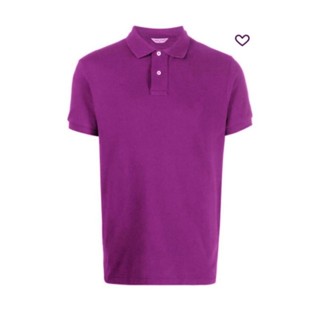 เสื้อโปโล Tong Polo ผ้าTCแท้ เนื้อSupersoft &amp; ExtraCool  สีม่วงแดง เกรดพรีเมียม