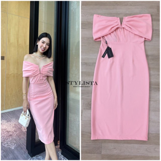 STYLISTA เดรสทรงพอดีตัว เปิดไหล่ ใส่ออกงานสวยเรียบหรูมาก ดูดีเหมือนเซเลป