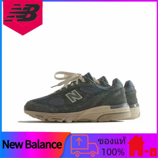 ของแท้ 100% KITH x New Balance NB 993 "Pistachio" Casual Wearable Low Top Running Shoes Grey Green