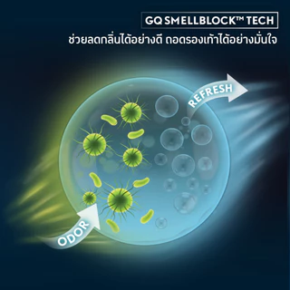 GQ SMELLBLOCK™ Sock Every Day Crew Collection ถุงเท้าบล็อกกลิ่น ลดกลิ่นเท้าเหม็น ถุงเท้าครึ่งแข้งรุ่นอเวรี่เดย์คอลเลกชัน