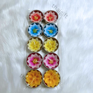 เทียนดอกไม้ เทียน เทียนหอม (พร้อมส่งและราคาถูก) กลิ่นหอม กลิ่นดอกไม้ ของชำร่วย อโรม่า