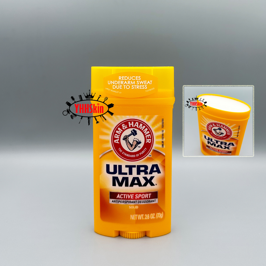Arm & Hammer Ultra Max สูตร Active Sport โรลออนสติ๊ก ผลิตภัณฑ์ระงับกลิ่นกาย สำหรับผู้ชาย รับประกันของแท้ 100%