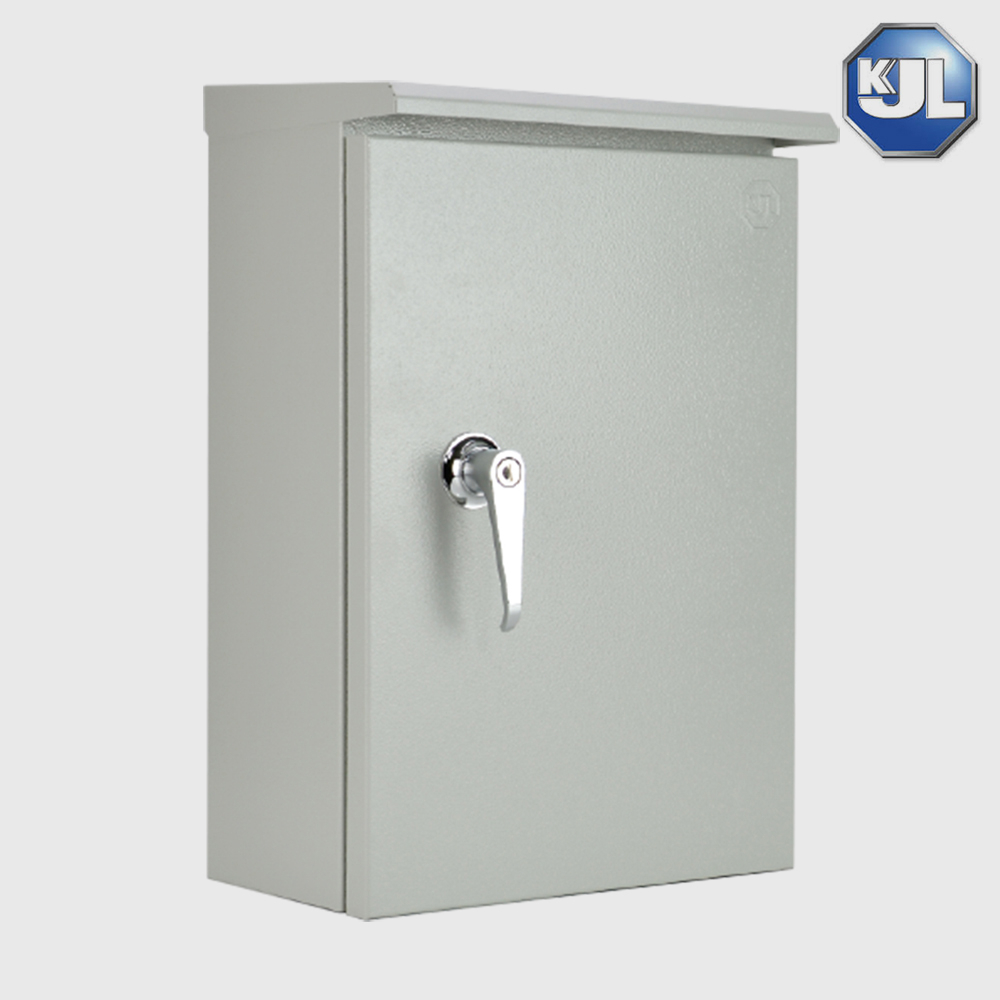 KJL ตู้ไฟกันน้ำมีหลังคา ขนาด 35x52x17 cm  ตู้เหล็กกันน้ำ IP44
