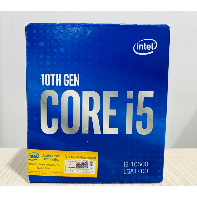 CPU (ซีพียู) Intel Core I5 10600 (4.80GHz) 6C/12T LGA1200 ฟรีซิลิโคน พร้อมส่ง