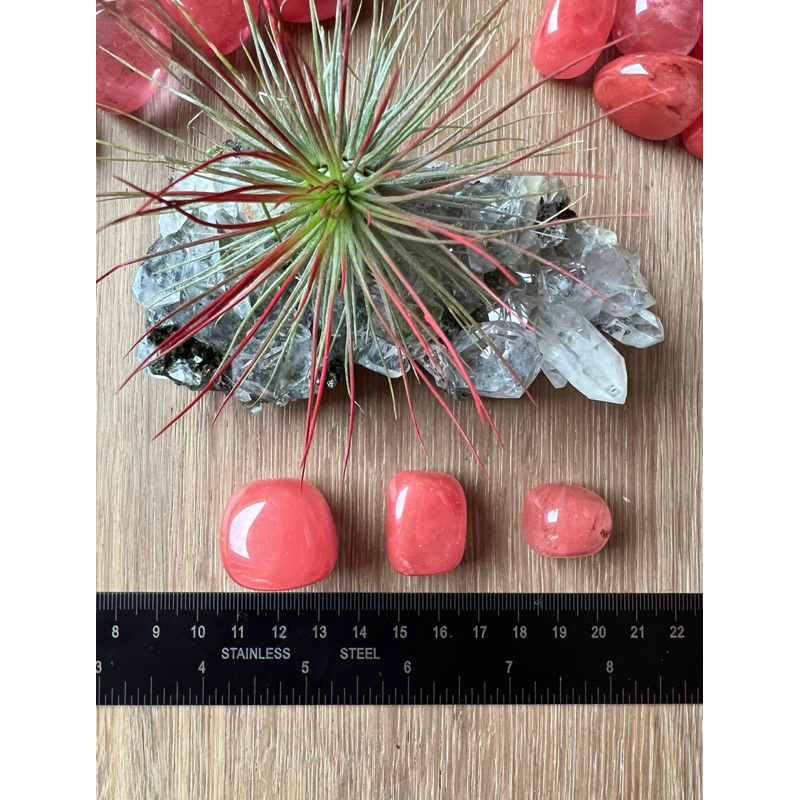 1 Pc Cherry Quartz Tumbled Stones , Chakras, Reiki, Healing ราคา ถูกที่สุด ดีลบีเคเค แกลเลอรีภาพที่ 7