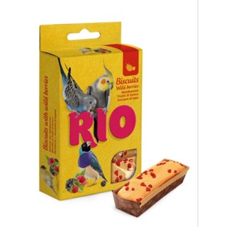 Rio ขนมบิสกิต รส เบอร์รี่ สำหรับนกแก้วทุกชนิด  ขนาด 180 g