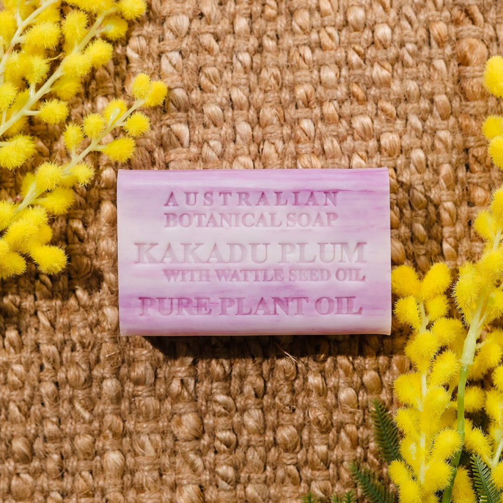 สบู่ออแกนิค Australian botanical soap Kakadu Plum with Wattle Seed Oil