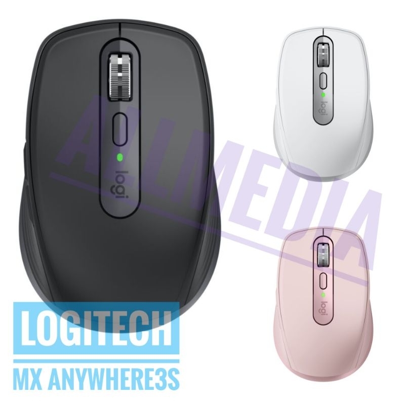 Logitech MX Anywhere 3S 8K DPI,Quiet Click,Bluetooth Wireless Compact Performance Mouse,Any Surface รับประกันศูนย์ไทย1ปี