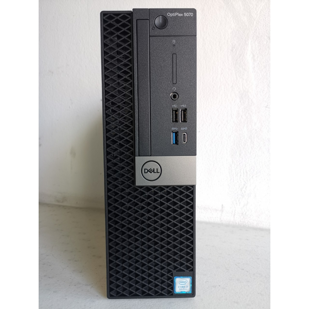 คอมมือสอง Dell Optiplex 5070 SFF CPU Intel Core i7-9700   3.0 GHz  ( Gen 9 ) ฮาร์ดดิสก์ SSD  ลงวินโด