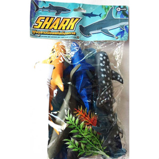 SHARK SEA FISH โมเดลฉลาม สัตว์ทะเล ฝูงฉลามน้อยแห่งท้องทะเล