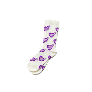 Human Made Socks Heart Pattern (PURPLE)