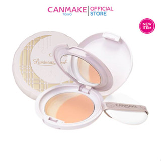 Canmake Luminous Luna Pact SPF50+ PA++++ New! ครีมรองพื้นเนื้อครีมบางเบา X ไฮไลท์เนื้อฉ่ำ