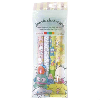 Set ปากกา 4 ชิ้น Sanrio 4x Gel Ballpoint Pen Set 2023 Type 2 ลาย Sanrio Characters mx / Sanrio Characters