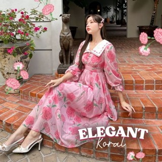 BLT BRAND : ELEGANT KORAL MAXI DRESS