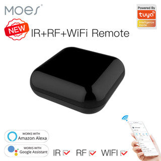 Moes ใหม่ รีโมตควบคุมเครื่องใช้ไฟฟ้า Wifi Rf Ir Tuya Smart Life App ควบคุมด้วยเสียงผ่าน Alexa Google Home