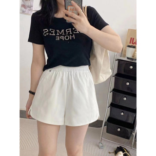 กางเกงขาสั้นเอวยืด MINIMAL BANDED SHORTS