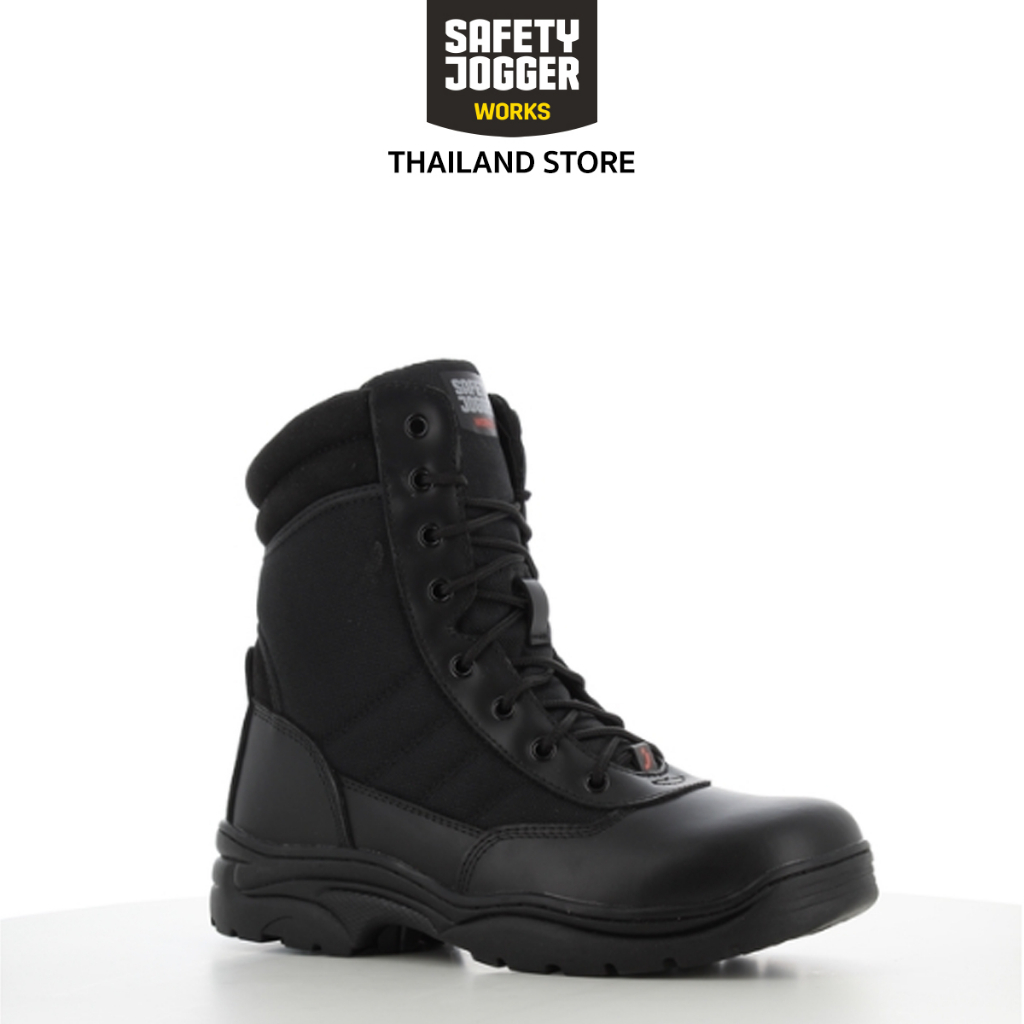 [ ลิขสิทธิ์แท้พร้อมส่ง ] Safety Jogger รุ่น TACTIC รองเท้าบู้ทหุ้มข้อ สีดำ