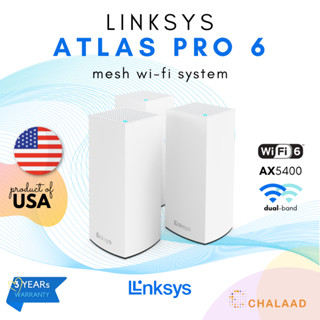 Linksys Atlas Pro 6 MX5502 / MX5503 Mesh Wi-Fi 6 System เราเตอร์ WiFi6 Dual band รุ่นโปร AX5400