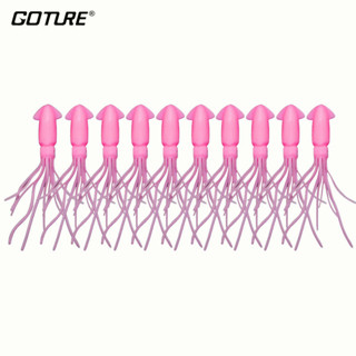 GOTURE เหยื่อตกปลา ปลาหมึกปลอมไบโอนิก PVC ขนาด2g 10 ชิ้น จัดส่งจากไทย