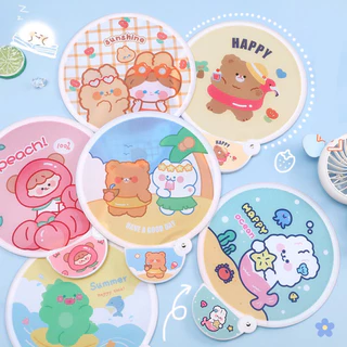 🇹🇭พร้อมส่ง✨ พัดพับได้ พัดพกพา พัดลายน่ารักๆ มีให้เลือกมากมายกว่า 20 แบบ