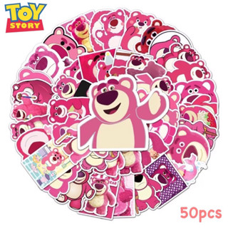 Sticker สติ๊กเกอร์ Toy story 474 หมี Lotso 50ชิ้น น่ารักมาก ล็อตโซ่ woody หมี ชมพู toystory ทอย สตอรี่ ล็อทโซ่