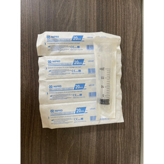 ( แบ่งขาย 5 ชิ้น ) Nipro syringe 20 ml