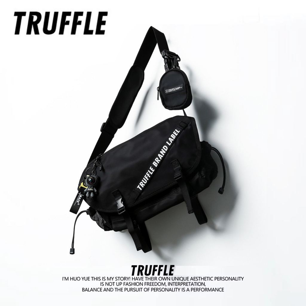 Truffle Shoulder Bag 2023 series "Black" กระเป๋าสำหรับ Macbook Pro M2, M1 14", Macbook Air 13", iPad Pro 12.9",11" Black