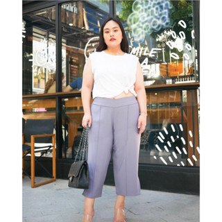 CLARA PANTS กางเกง 7ส่วน ทรงสวย ใส่สบาย แฟชั่นสาวอวบ เสื้อผ้าPlussize : by Plus.bkk