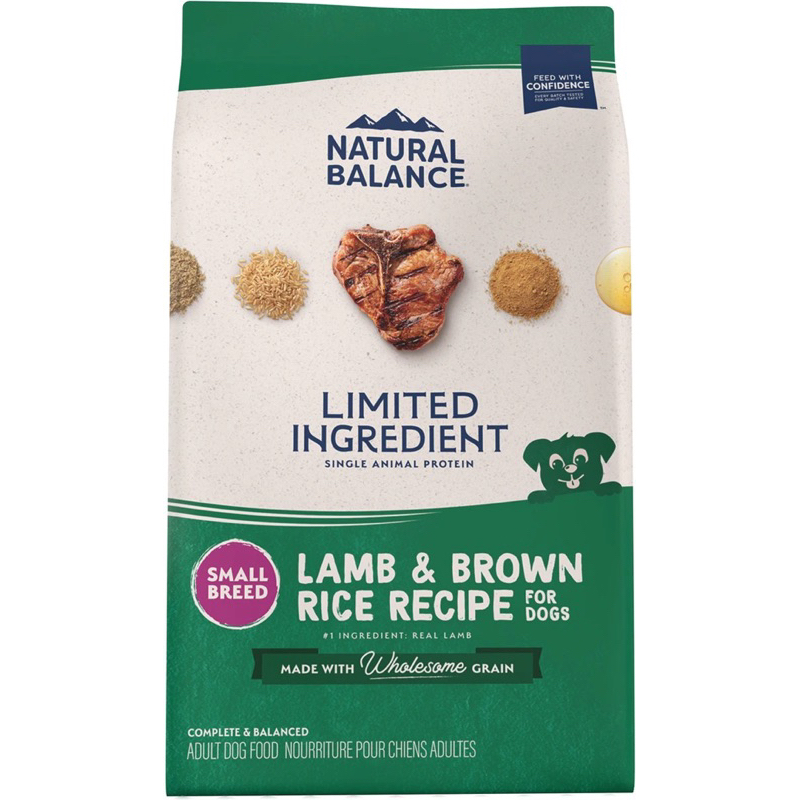 อาหารสุนัข Natural Balance Limited Ingredient Diets Small Breed Bites สูตร Lamb & Brown Rice ขนาด 1.8 kg
