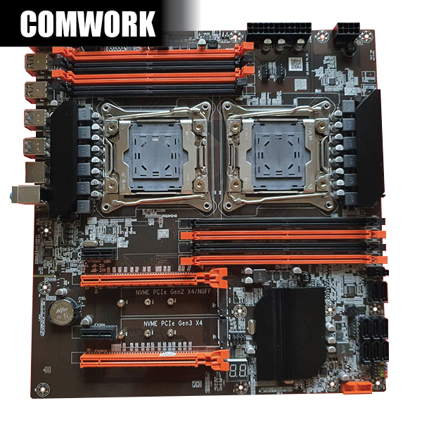 เมนบอร์ด KLLISRE X99 ZX DU99D4 E-ATX LGA 2011-3 DUAL CPU WORKSTATION SERVER MAINBOARD MOTHERBOARD CP