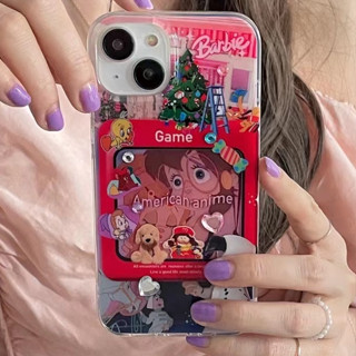 🎁ส่งของขวัญ🎁เคสไอโฟน สำหรับ 11 14 for iPhone Case 13 12 Pro Max ตลก น่ารัก การ์ตูน สาว กันกระแทก เคสนิ่ม เคสโทรศัพท์