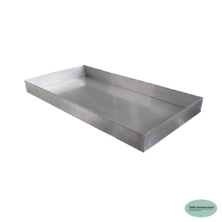 CMS  กระบะซีฟู้ด stainless steel tray ถาดสเตนเลส ขอบตรง ขนาด 60*120ซม. ขอบสูง 10 ซม.