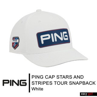 PING CAP STARS AND STRIPES TOUR SNAPBACK LIMITED PING CAP MEN หมวกกอล์ฟ หมวกกีฬาผู้ชาย