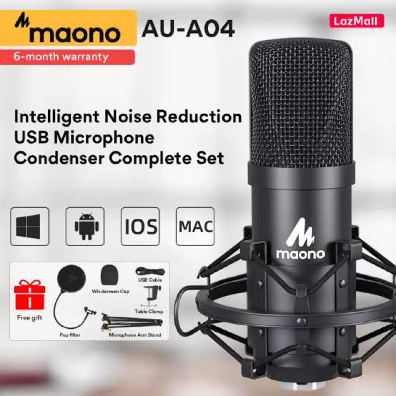 Maono AU-A04 (USB microphone)