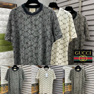 เสื้อยืดแขนสั้นพิมพ์ลาย Gucci x NY 🖤🤍 Hiend 1:1 cotton 💯