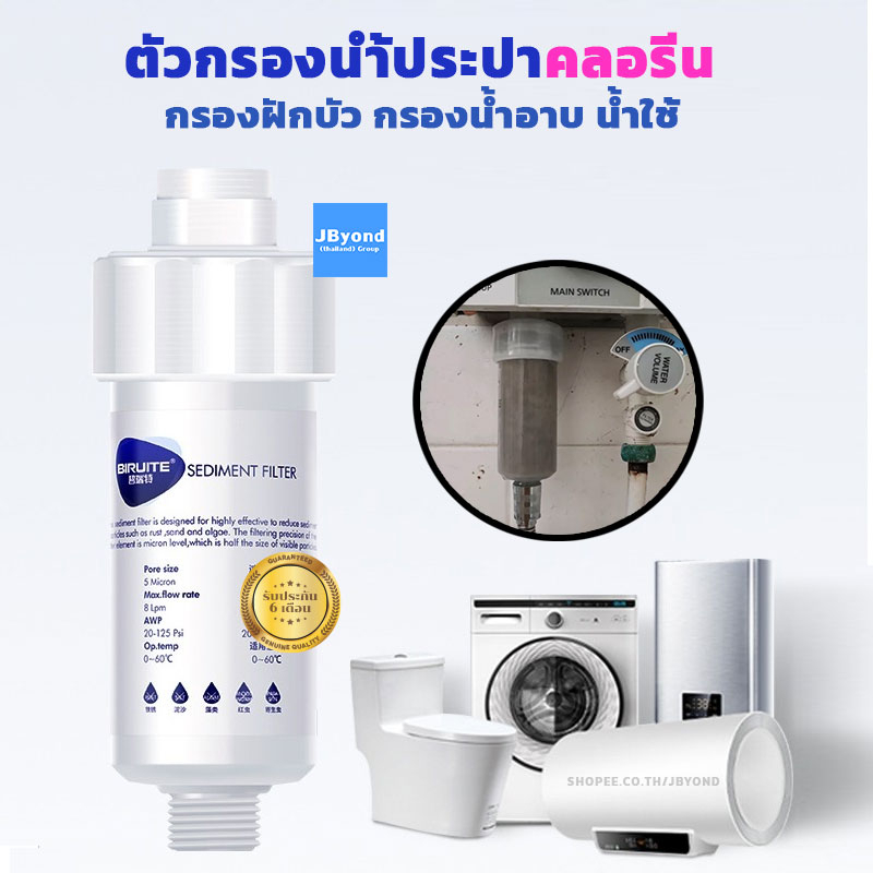 ที่กรองน้ำประปา water filter [ประกัน 6เดือน] 2025 ไส้กรองน้ำ กรองคลอรีน กรองน้ำใช้ กรองฝักบัวน้ำอาบ Shower filter ลดสิว