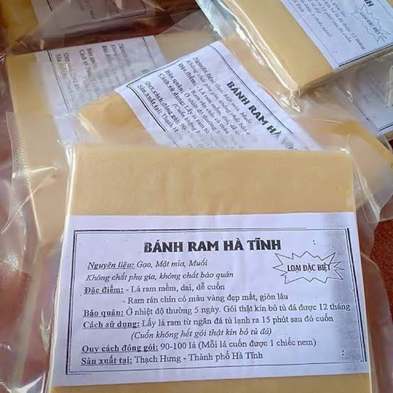 แผ่นแป้งปอเปี๊ยะทอดนำเข้าจากเวียดนาม Bánh Ram Hà Tĩnh 500 กรัม