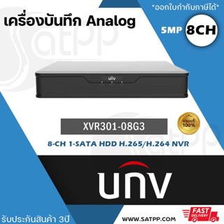 XVR301-08G3 เครื่องบันทึก UNV XVR 8ช่อง