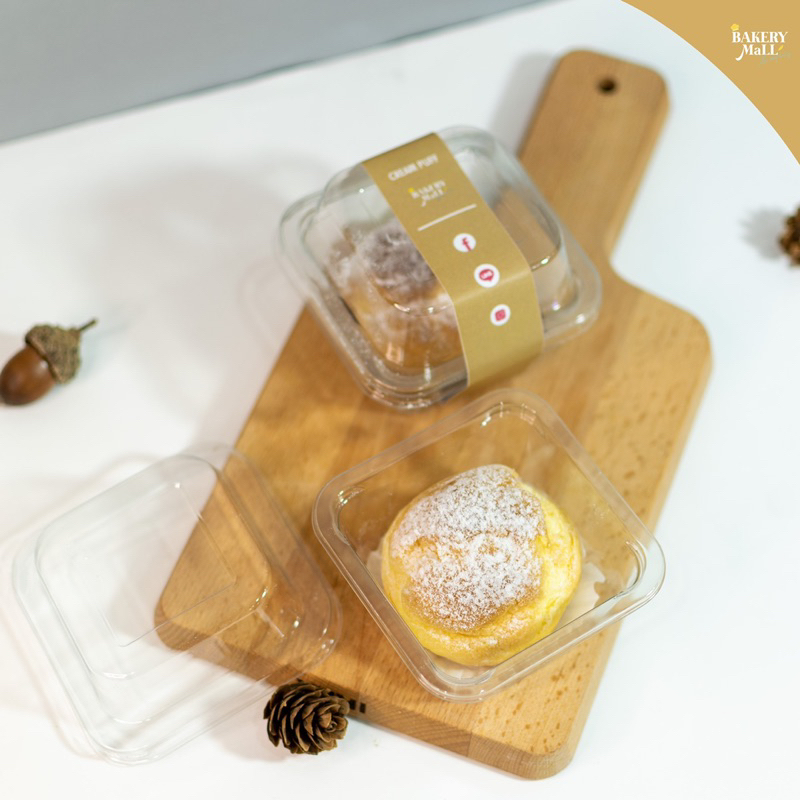 F&F กล่อง MC-001 / MC-002 /MC-003 กล่องพลาสติกใส ฝาแยก ล็อคสนิท (50ชิ้น)