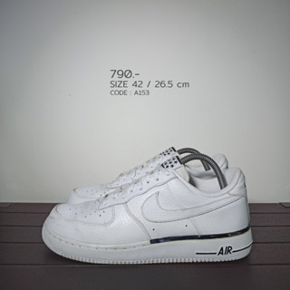 Nike Air Force 1 WhiteBlack 42 / 26.5 cm AF1 มือสองของแท้100% (A153)