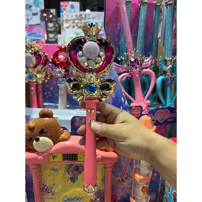 พร้อมส่ง! ของเล่นเด็ก ของเล่นเจ้าหญิง ไม้คฑา คฑาเจ้าหญิง คฑาเกาหลี คฑามีไฟมีเสียง ของเล่นเสริมพัฒนาการ