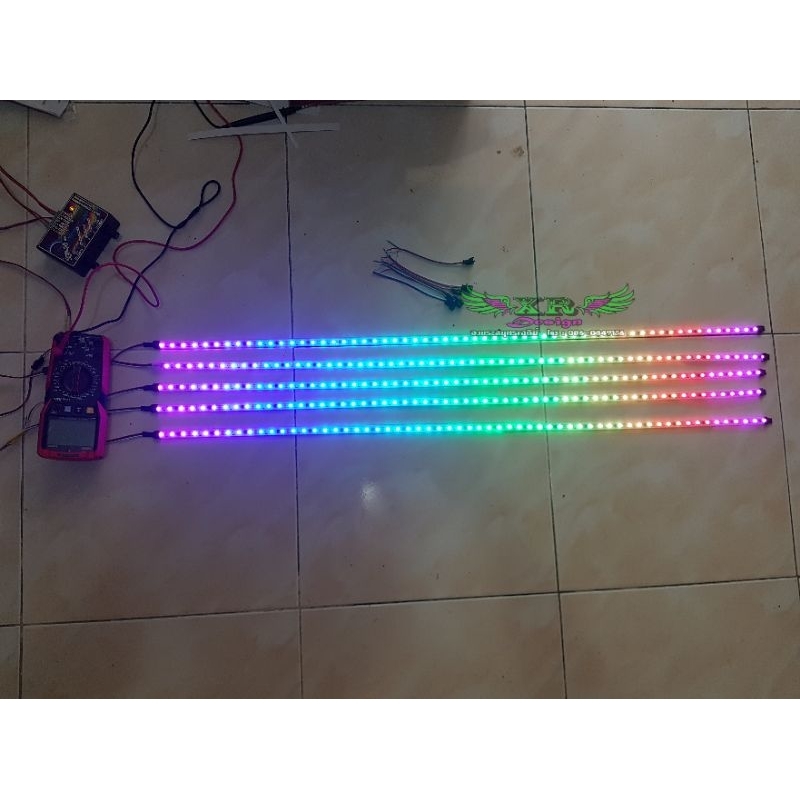 XR-Design ไฟเส้น RGBfull IC 12Vdc 1ม้วนยาว 5เมตร ตัดได้ทุก5เซน ราคา ถูกที่สุด ดีลบีเคเค แกลเลอรีภาพที่ 3