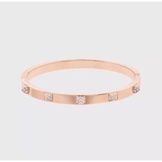 กำไล SWAROVSKI Tactic bangle White, Rose gold-tone plated - S