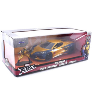 โมเดลรถเหล็ก 1/24 Wolverine &amp; 2020 Chevrolet Corvette Stingray [Jada]