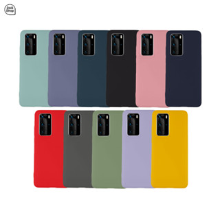 เคส Huawei P40 Pro เคสซิลิโคนนิ่ม กันกล้อง สีพาสเทล TPU หนา