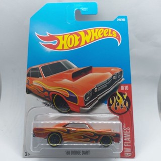 รถเหล็ก Hotwheels 68 DODGE DART ลายไฟ (ib29)