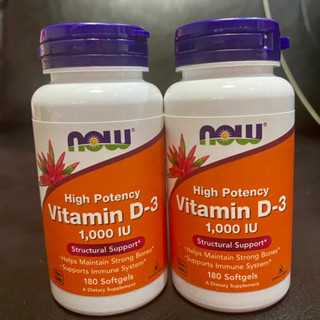 Now Foods Vitamin D3 1,000iu 180 softgel